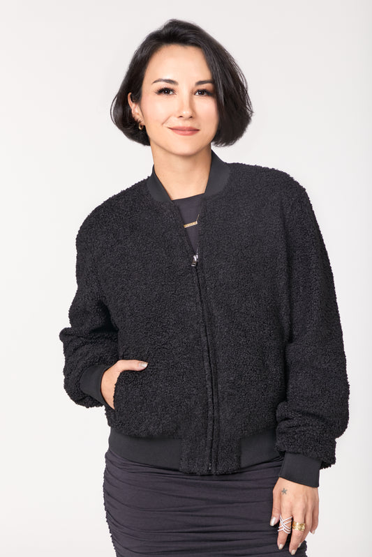 Cozy Teddy Bomber
