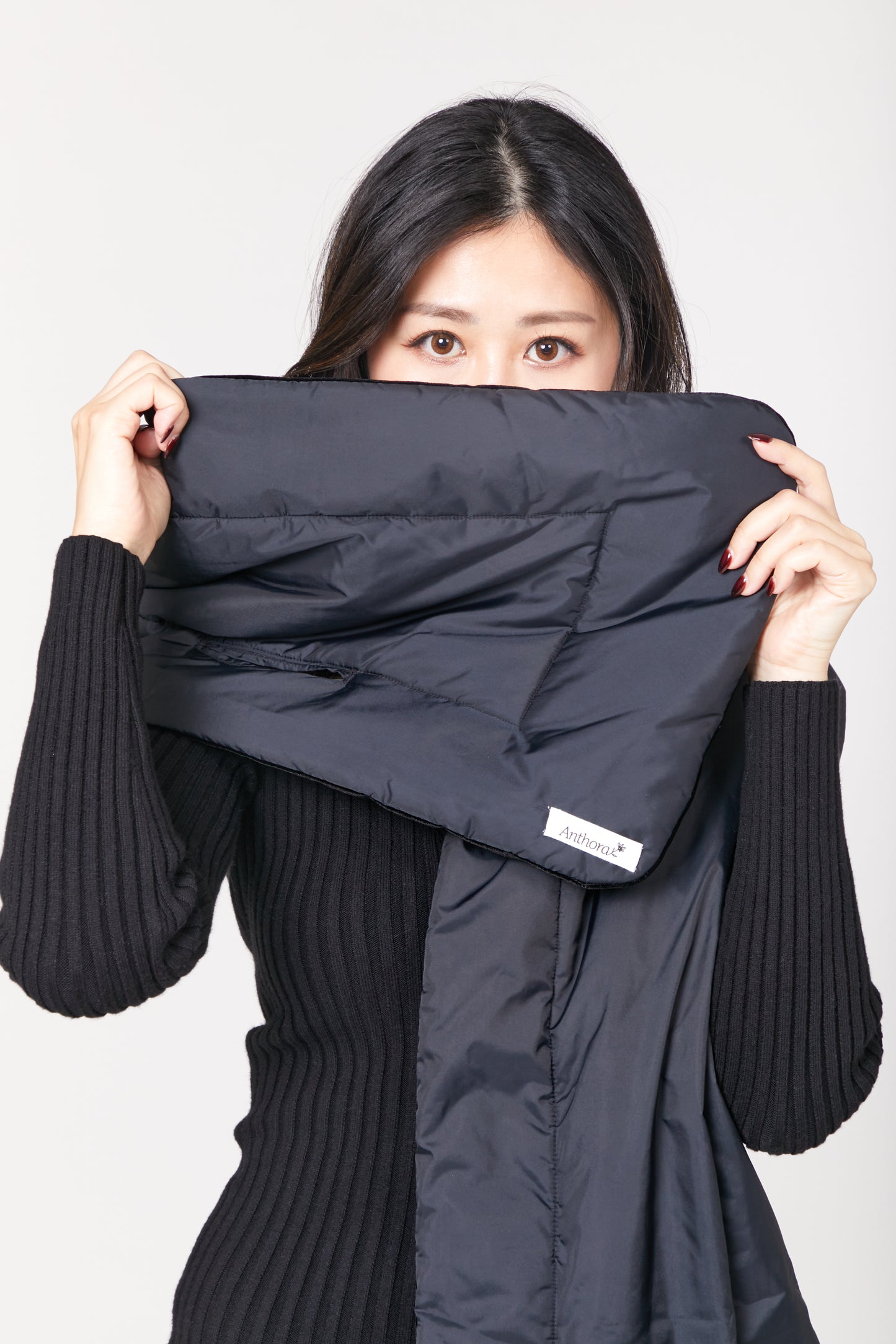 Padded Velvet Re-poly Reversible Scarf