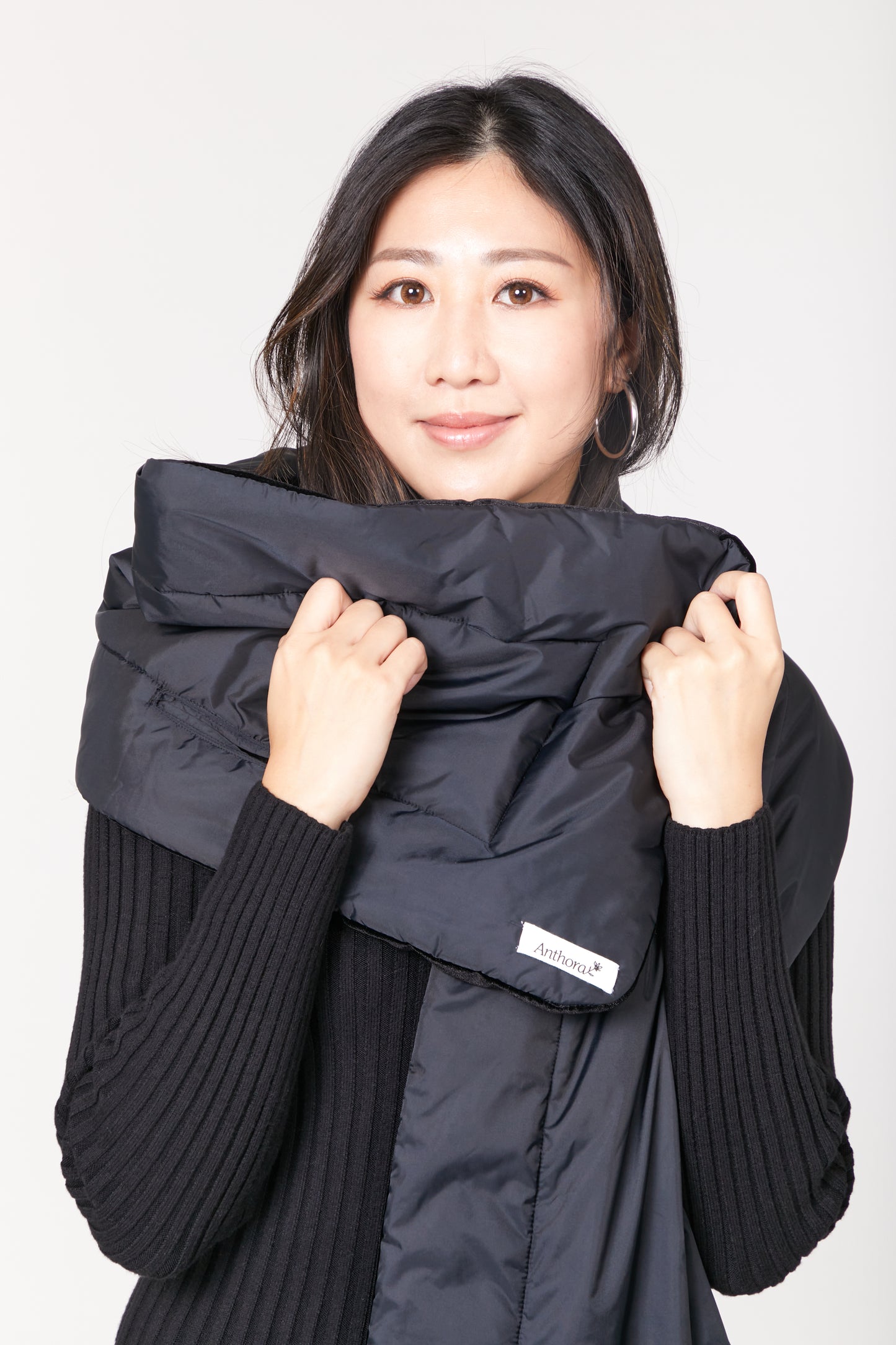 Padded Velvet Re-poly Reversible Scarf