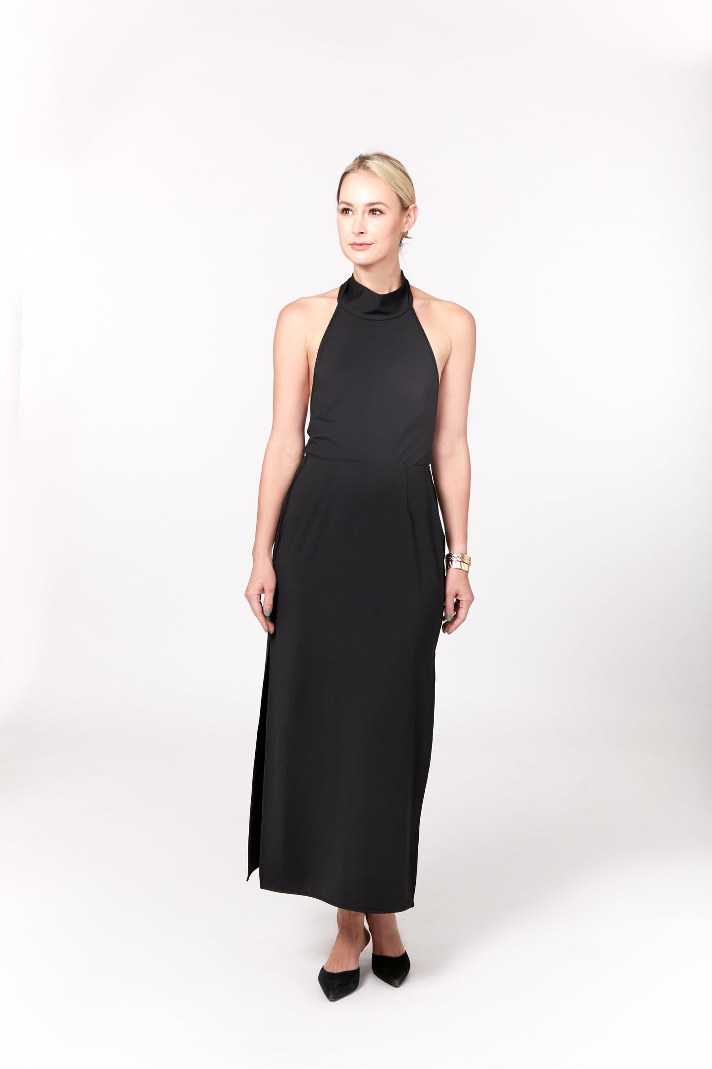 Tie Neck Halter Body Suit
