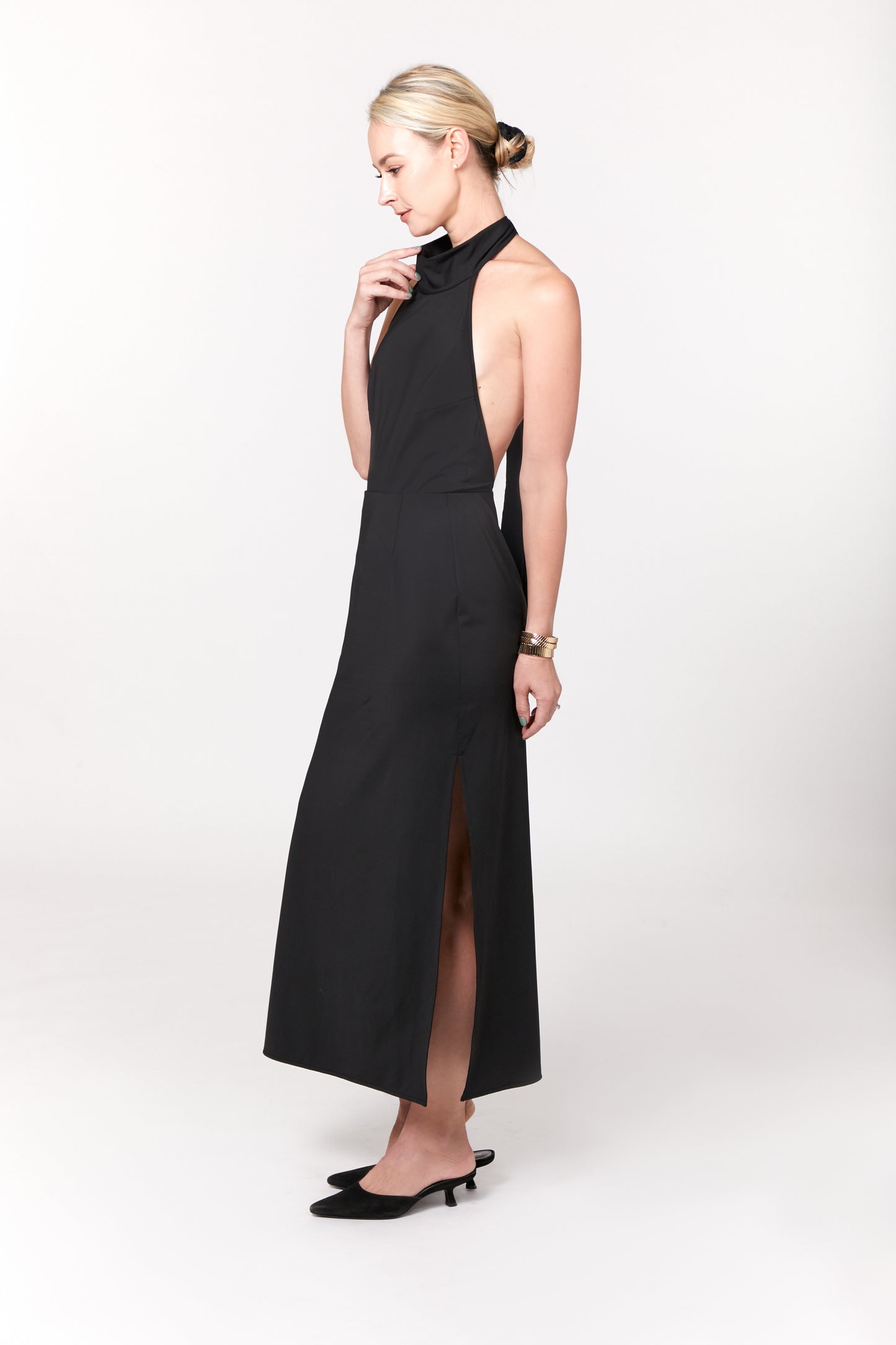 Sleek & Simple Side Slit Midi Skirt
