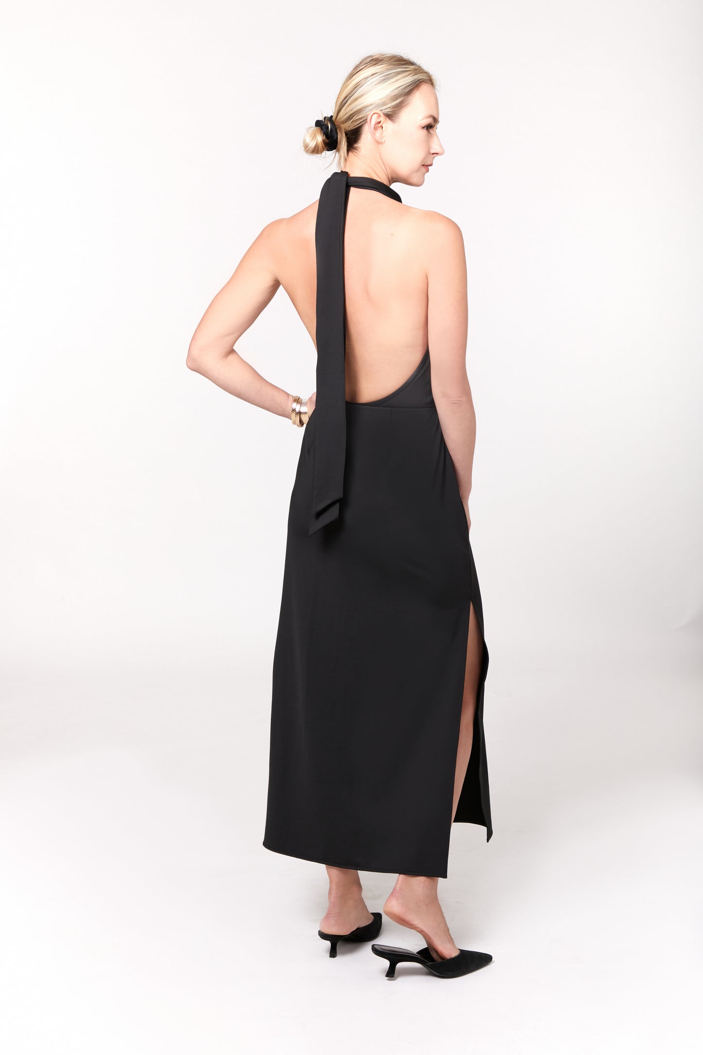 Sleek & Simple Side Slit Midi Skirt