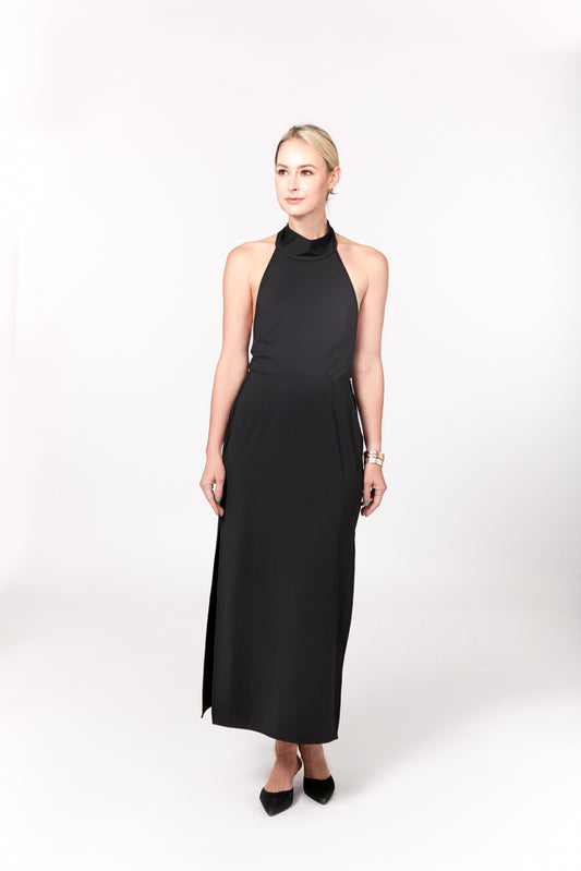 Tie Neck Halter Body Suit
